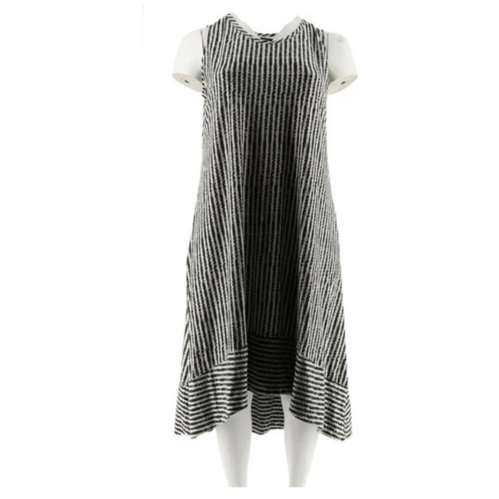 H by Halston Sleeveless Hi-Low Hem Maxi Dress